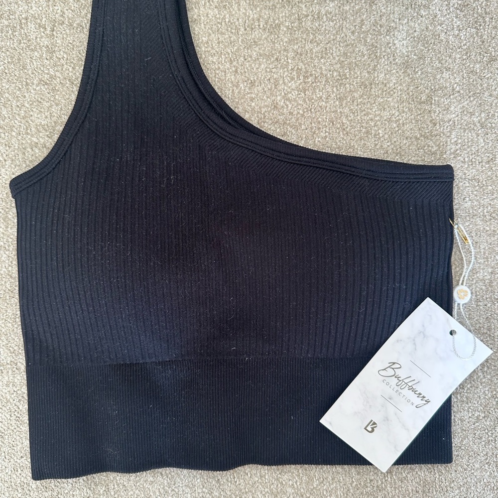 BuffBunny Black Seamless Sports Bra Size Medium